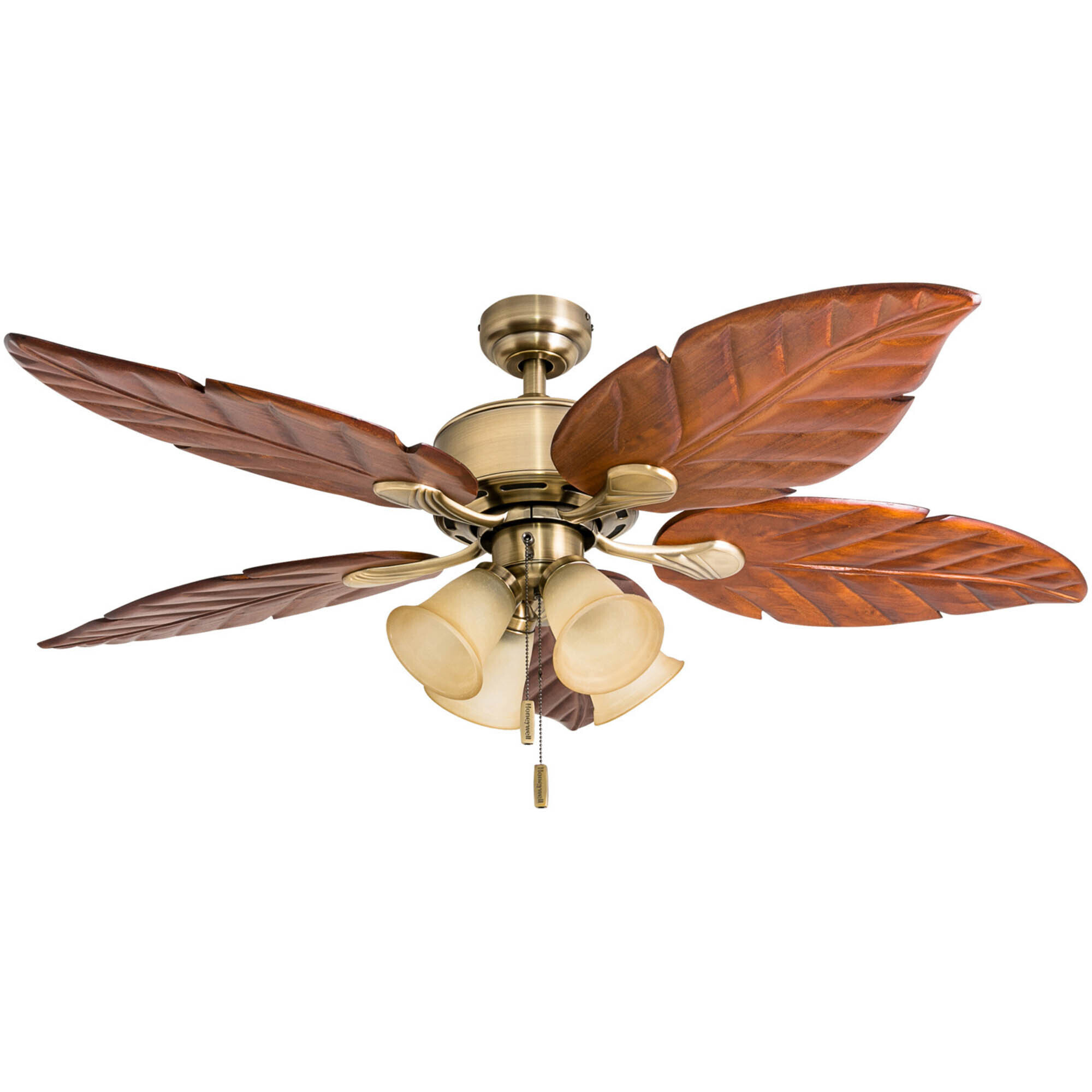 Prominence Home, 52in. Royal Palm Ceiling Bronze, Fan Diameter 52 in, Fan Blade Span 50-54 Air Delivery 4019 cfm, Model# 50504